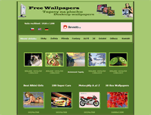 Tablet Screenshot of freewallpapers.cz